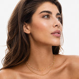 Layered Double Beaded Choker Necklace