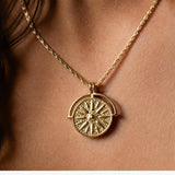 Compass Medallion Necklace