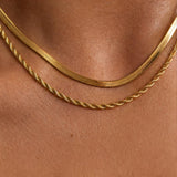Layered Double Chain Necklace