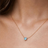 Heart Birthstone Necklace