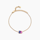 Bracelet with two birthstones