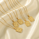 Classic initial necklace