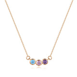 Family Necklace with Birthstones
