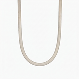 Flat snake chain necklace