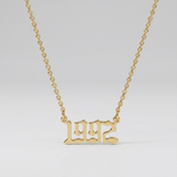Birth Year Necklace
