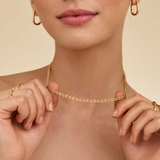Necklace with a heart chain