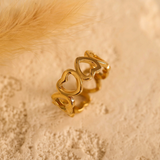 Intertwined Hearts Ring