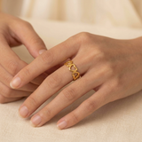 Intertwined Hearts Ring