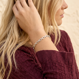 Statement Link Bracelet | Bracelet with silver- and gold-tone links